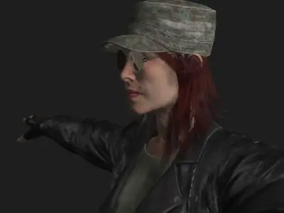 Survival Girl 3D Model Free 3D model