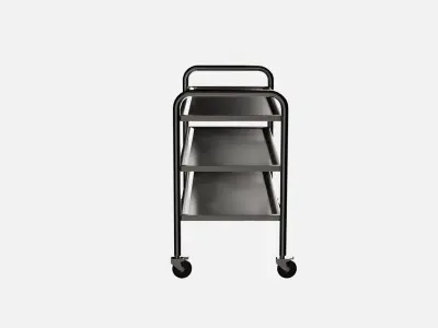  Stainless Trolley Shelf 3D model