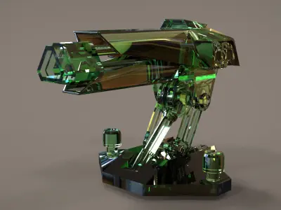 Turret Gun 3D model purchase