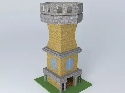 small archer tower Free 3D model