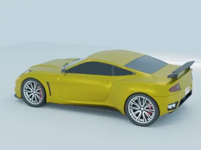 Sport car  Free 3D model by nvnwijesinghe