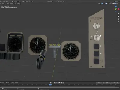 BOEING 767 parts 3D model