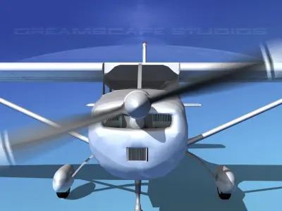 Cessna 175 Skylark V04 3D model