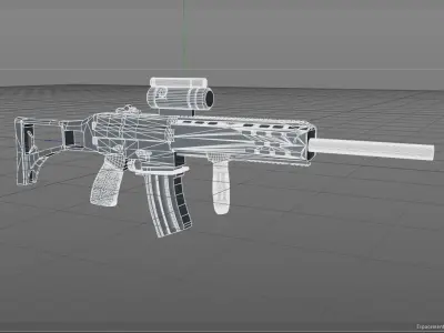 HK 416 Free 3D model