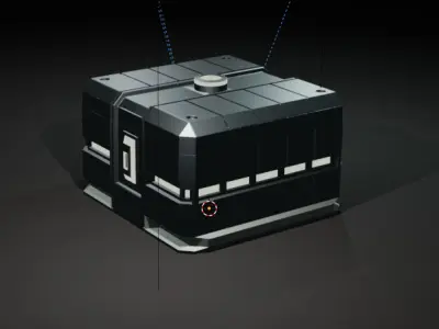 Sci-fi Chest Model 3D print model