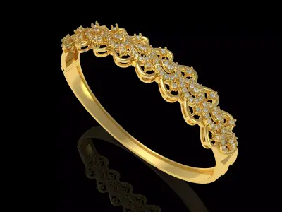 Art Deco Bracelet 35 3D print model