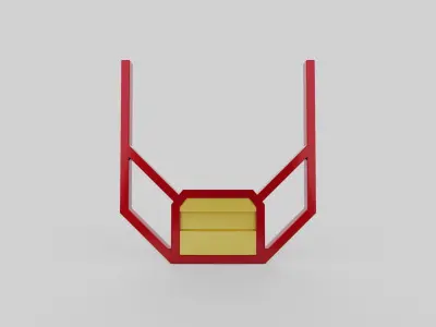 Back cab truck panel 3D model