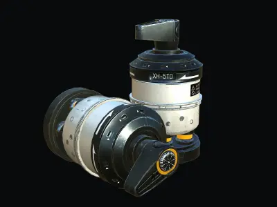 Sci-Fi Grenade Low-poly 3D model get