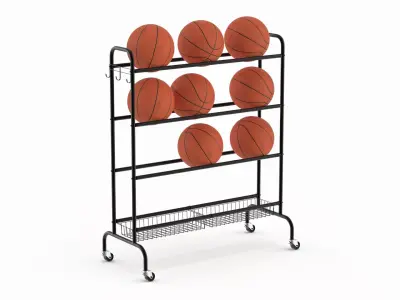  Vertical Basketball Storage Rack 