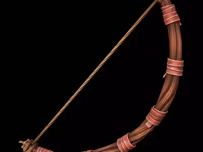 Stylized Bow Low-poly 3D model purchase