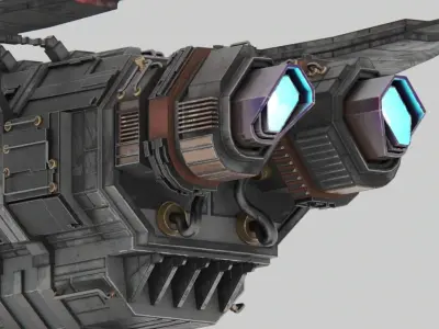 CARSON - Light Freight Space Ship 3D model