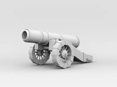 Pirate Cannon 3D model purchase