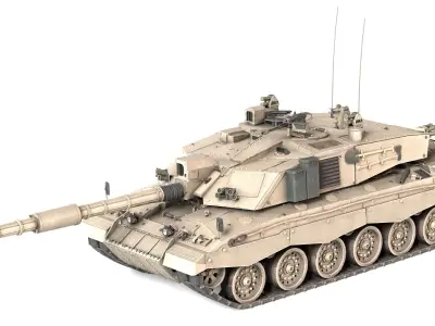 FV4034 Challenger 2 UK Low-poly 3D model