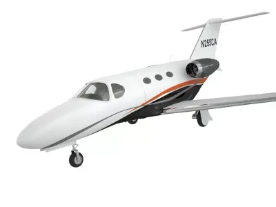 Cessna Citation 510 Mustang private aviation jet  3D model