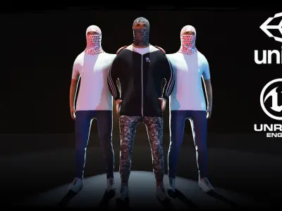 Urban Terrorist - LITE Low-poly 3D model