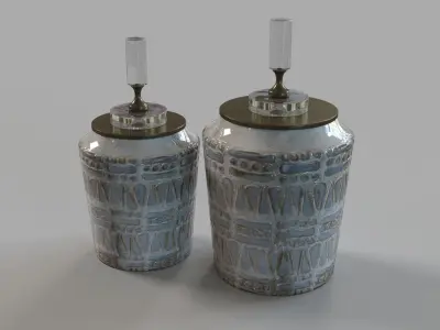 Accessories Lenape Ceramic Bottles Set Of 2 3D model