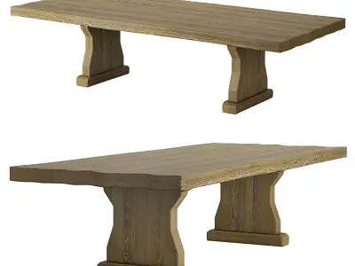 Gregorius Pineo Rodenbach Dining Table 3046 Low-poly 3D model