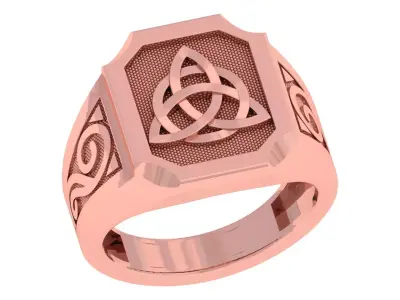 Interlock Ring 3D print model