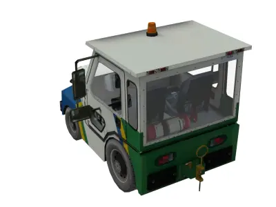 Lowpoly TUG Aviation Equip M1A50 Low-poly 3D model