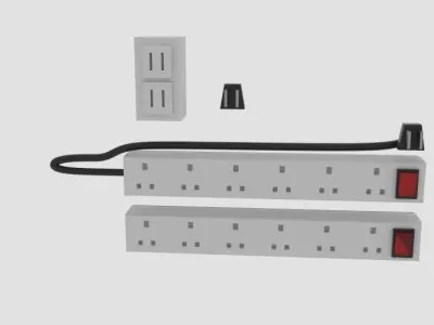 Plugged Logo  3D model