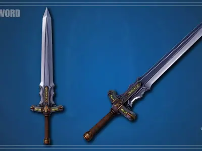 Prototype Stylized Weapon Pack V1 Low-poly 3D model
