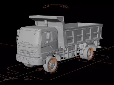 Hino 500 2626 Dump Truck 2016 3D model