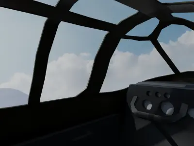 Curtiss P-40 3D model