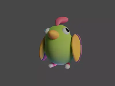 Bird Game Model 10 Low-poly 3D model