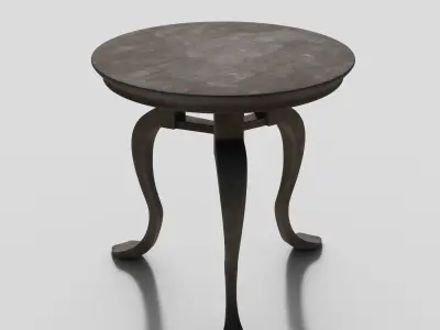 Roman table - Mensa tripens Low-poly 3D model