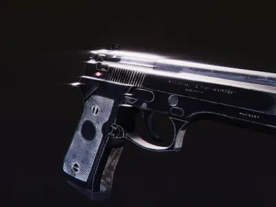 M9 Pistol Low-poly 3D model purchase