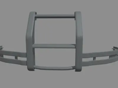 Bull Bar Low-poly 3D model