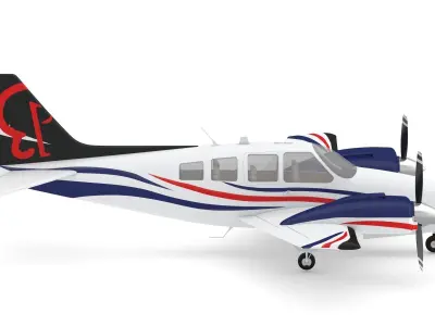 Beechcraft Baron G58 3D model
