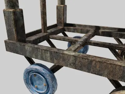 Hong Kong Industrial Trolley 3D model