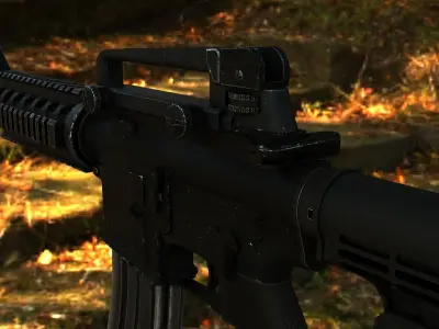 - PBR - M4A1 Crabine Low-poly 3D model