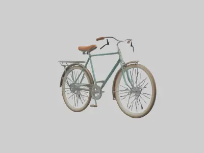 Retro Bicycle Model 1 Low-poly 3D model