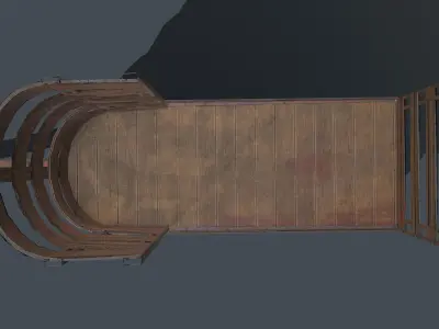 Industrial Trolley Free low-poly 3D model
