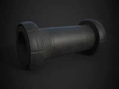 cycle handle grip lowpoly game asset Low-poly 3D model