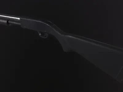 M58A shotgun PBR Low-poly 3D model