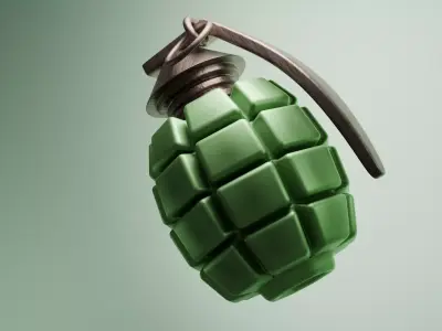 hand grenade 3D model shop