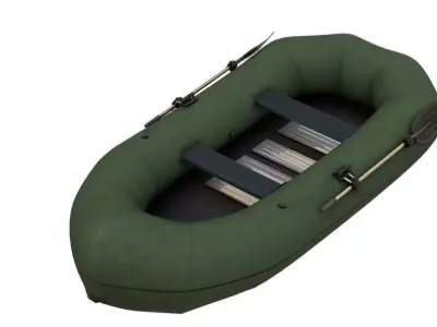 INFLATABLE BOAT 3D model shop