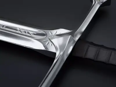 Aragorn sword plus bonus broken version model 3D model