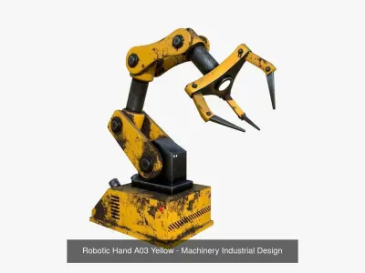 10 Robotic Hand A Collection - Machinery Industrial Design 3D Model Pack