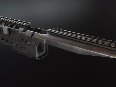 XRS47YG AK74 Handguard Low-poly 3D model