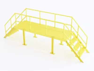 Stairs 03 3D model