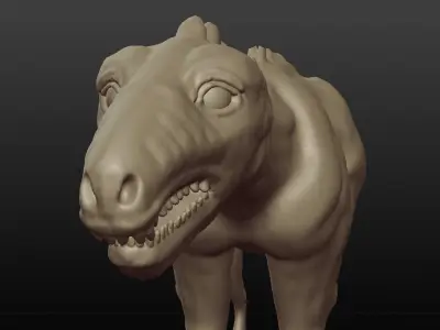 DINOSAUR SCULPTED Free 3D model