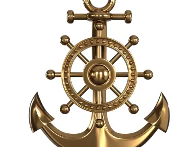 Anchor Gold PBR 2 Low-poly 3D model