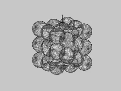 Bubble Cube Candle Free Free 3D model