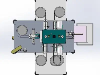 Printer accessories bearing automatic assembly machine 3D model