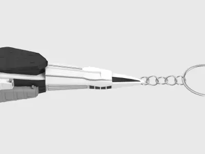  Space Ship v2 Keychain 