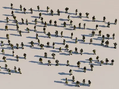 MUTANT CROWD 100 COMPLETE COLLECTION 3D model